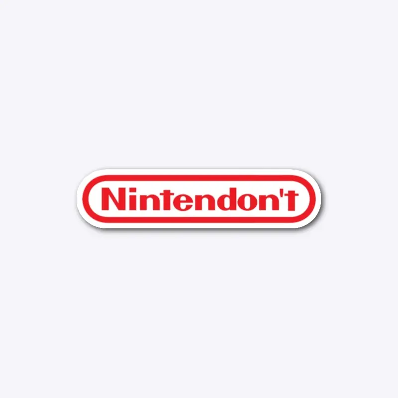 Nintendon't Sticker